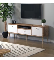 Beyza Ahşap Ayaklı 140 Cm Atlantik Beyaz Tv Sehbası