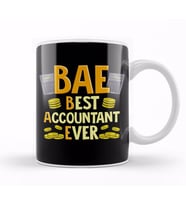 BAE Best Accountant Ever Cute & Funny Accounting Kupa Bardak Porselen