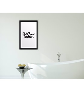 BK Home Banyo Dekoratif Ahşap Siyah Çerçeveli Tablo-23