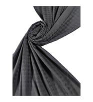 Enba Viskon Jakarlı Kaz Ayağı Desenli Şal 75x190 cm (Füme)