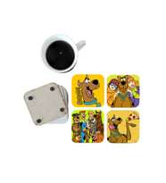 Ghostbastır Design Scooby-Doo Dekoratif Ahşap Bardak Altlığı Seti 076