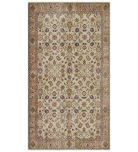 Benzersiz El Yapımı Yün&Pamuk Halı 163x290 cm 10127