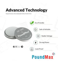 10 x PoundMax 1632 CR1632 DL1632 3V Lityum Madeni Para Pilleri