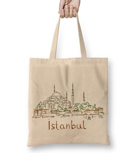 İsmail Abi Bez Çanta Uzun Saplı