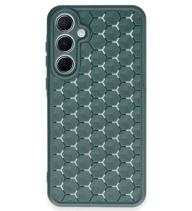 Galaxy A25 5G Kılıf Petek Silikon Kapak - Koyu Yeşil