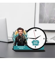Erkek Dalgıca Hediye Karikatürlü MDF Masa Saati