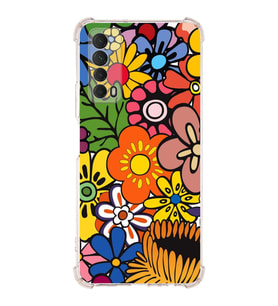 PrintiFy Huawei P Smart 2021 Uyumlu Retro Color 2 Baskılı Şeffaf Köşe Korumalı Antişok Kılıf