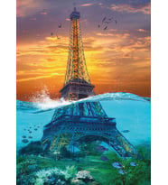 Nova 1000 Parça Sürreal Eyfel Kulesi Puzzle