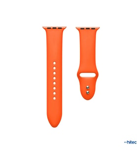 ScHitec 42-49mm Yeni Nesil Apple Uyumlu Akıllı Saat Kordonu Silikon Turuncu