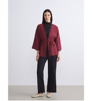 LCW EVERYDAY Siyah Beli Lastikli Dokulu Kadın Pantolon