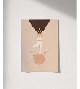 Çerçevesiz Poster Gezegende Sükunet (Çok Renkli)