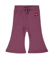 Civil Baby Civil Basic Kalp Etiketli İspanyol Paça 6-18 Ay Eşofman Altı - Lila (Koyu Gül Kurusu)