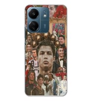 Xiaomi Redmi 13C Uyumlu Cristiano Ronaldo Tasarımlı Şeffaf Telefon Kılıfı