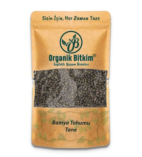 Organik Bitkim Tane Bamya Tohumu 500 gr
