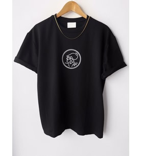 Erkek Oversize Baskılı Pamuklu Bisiklet Yaka Kısa Kollu T-shirt (Siyah)