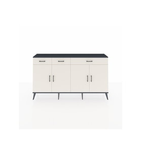 Arges Konsol 4 Raflı 3 Çekmeceli 4 Kapaklı 176x30x99 Antrasit-Aytaşı