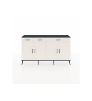 Arges Konsol 4 Raflı 3 Çekmeceli 4 Kapaklı 176x30x99 Antrasit-Aytaşı