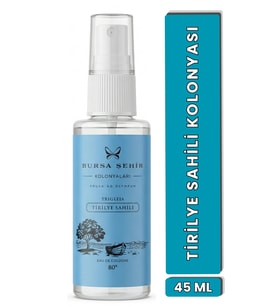 Bursa Şehir Kolonyaları, Tirilye Sahili Kolonyası, 45 ml, Sprey, Cep Boy