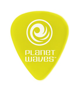 Planet Waves 1DYL3-10 Duralin İnce-Orta (Light/Medium) Gitar Penası - Sarı (10'lu Paket - Profesyonel)  Dayanıklı Duralin Yapı, Dengeli Ton Karakteri ve Kaymaz Yüzey Formu