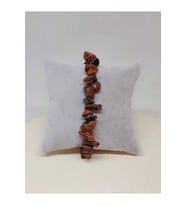 Kahverengi Obsidyen Taşı İri Taşlar Bileklik (52264)