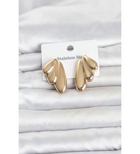 316L Çelik Gold Renk Vintage Kadın Küpe TJ-BKP11808