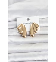 316L Çelik Gold Renk Vintage Kadın Küpe TJ-BKP11808