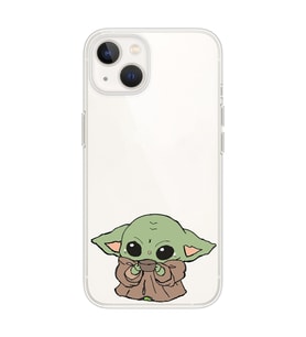 Iphone 13 Uyumlu Baby Yoda Tasarımlı Şeffaf Telefon Kılıfı