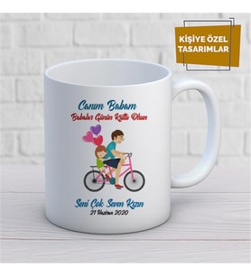 Kişiye Özel İsim Yazılabilir Canım Babam Babalar Günün Kutlu Olsun Kupa Bardak