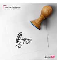 Kişiye Özel Kitap Damgası Kitap Mührü Kaşe Kitap Mühür Özel Damga 350