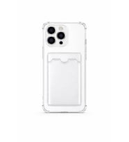 iPhone 16 Pro Kartlıklı Antişok Kılıf Şeffaf