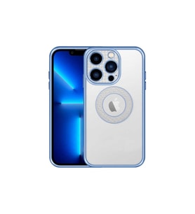 Apple iPhone 13 Pro Uyumlu Kılıf Kamera Korumalı Logo Gösteren Zore Esta Kapak (Mavi)