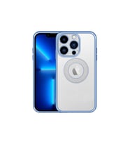 Apple iPhone 13 Pro Uyumlu Kılıf Kamera Korumalı Logo Gösteren Zore Esta Kapak (Mavi)