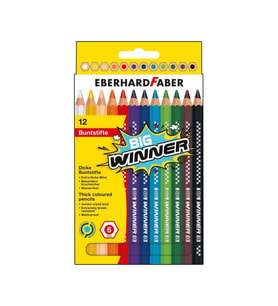 Eberhard Faber Big Winner Jumbo Kuru Boya Kalemi 12li