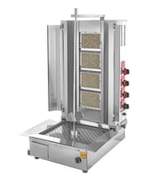 Remta 4 Radyanlı Alttan Motorlu Doğalgazlı Döner Ocağı