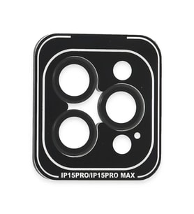 Joko Apple iPhone 15 Pro Max PVD Metal Kamera Lens - Siyah