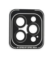 Joko Apple iPhone 15 Pro Max PVD Metal Kamera Lens - Siyah