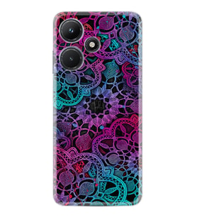 Infınix Hot 30i Kılıf Silikon Desen Özel Seri Colurful Mandala 1667