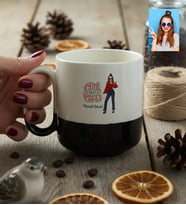 Kişiye Özel Karikatürlü Cute But Pisces Balık Burcu Kupa Bardak Pro Doğum Günü Hediyesi