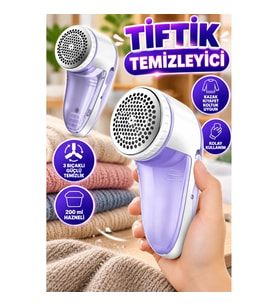 Yeni Nesil 3 Bıçaklı Tiftik ve Kazak Tüyü Temizleme Makinesi 200 ml Hazneli