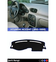 Hyundaı Accent Yumurta Kasa (1993-1999) 3d Torpido Koruma Kılıfı - Mavi Şerit