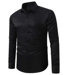 Erkek Klasik Uzun Kol Gömlek 3212 BGL-ST04399 (Siyah)