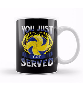 Funny You Just Got Served Volleyball Serve Pun Kupa Bardak Porselen