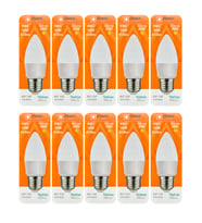 (10 Adet) Osaka 9W (70W) Sarı Işık (3000K) E27 Duylu (Kalın Duy) Led Mum Ampul