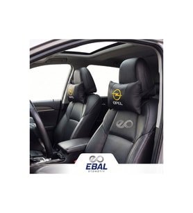 Opel Logolu Oto Koltuk Boyun Yastığı 2 Parça Tüm Modeller İçin Uygundur