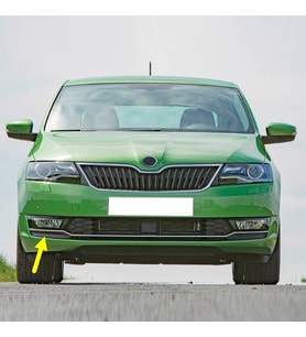Skoda Rapid 2017-2020 Ön Tampon Sağ Sis Farı Kapağı Kromlu 5JA807682B