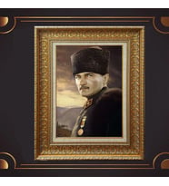 ÖZEL SERİ ALTIN VARAKLI ATATÜRK TABLO S947
