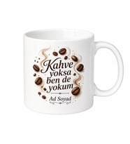 Kahve Delisi Kafein Espresso Çekirdek Uyanış Kupa Bardak Hediye