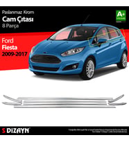 Ford Fiesta Krom Cam Çıtası 8 Prç 2009-2017