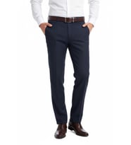 Erkek Regular Fit Çizgili  Kumaş Pantolon Likra Kumaş BGL-ST05036 (Lacivert)
