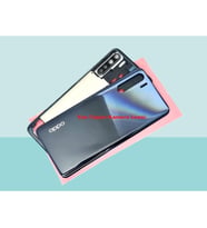 Tkgz - Oppo A91 FULL KASA Arka Kapak Batarya Kapağı - SİYAH